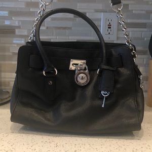 Michael Kors Hamilton leather satchel